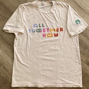 Lady Gaga PRIDE Starbucks T Shirt